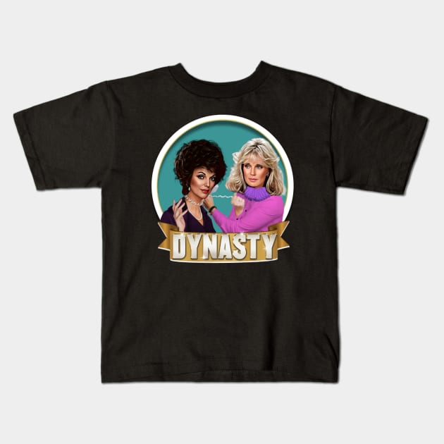 Dynasty - Alexis and Krystal Kids T-Shirt by Zbornak Designs